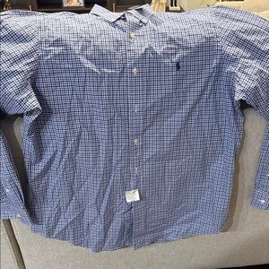 Ralph Lauren Blue Checkered Casual Shirt (NWT)